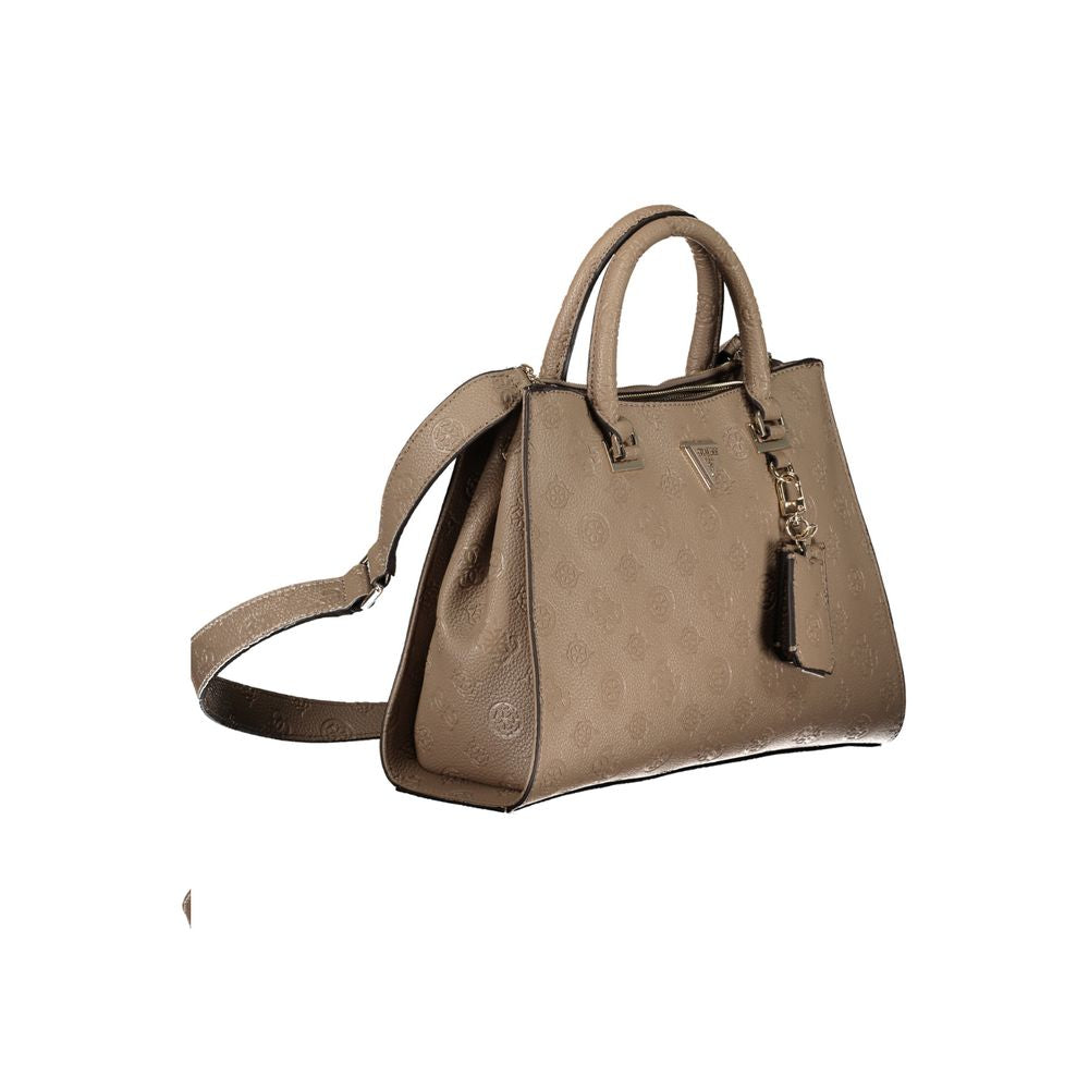 Guess Jeans Beige Polyethylen Handtasche