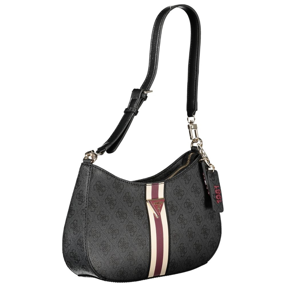 Guess Jeans Schwarze Polyethylen-Handtasche