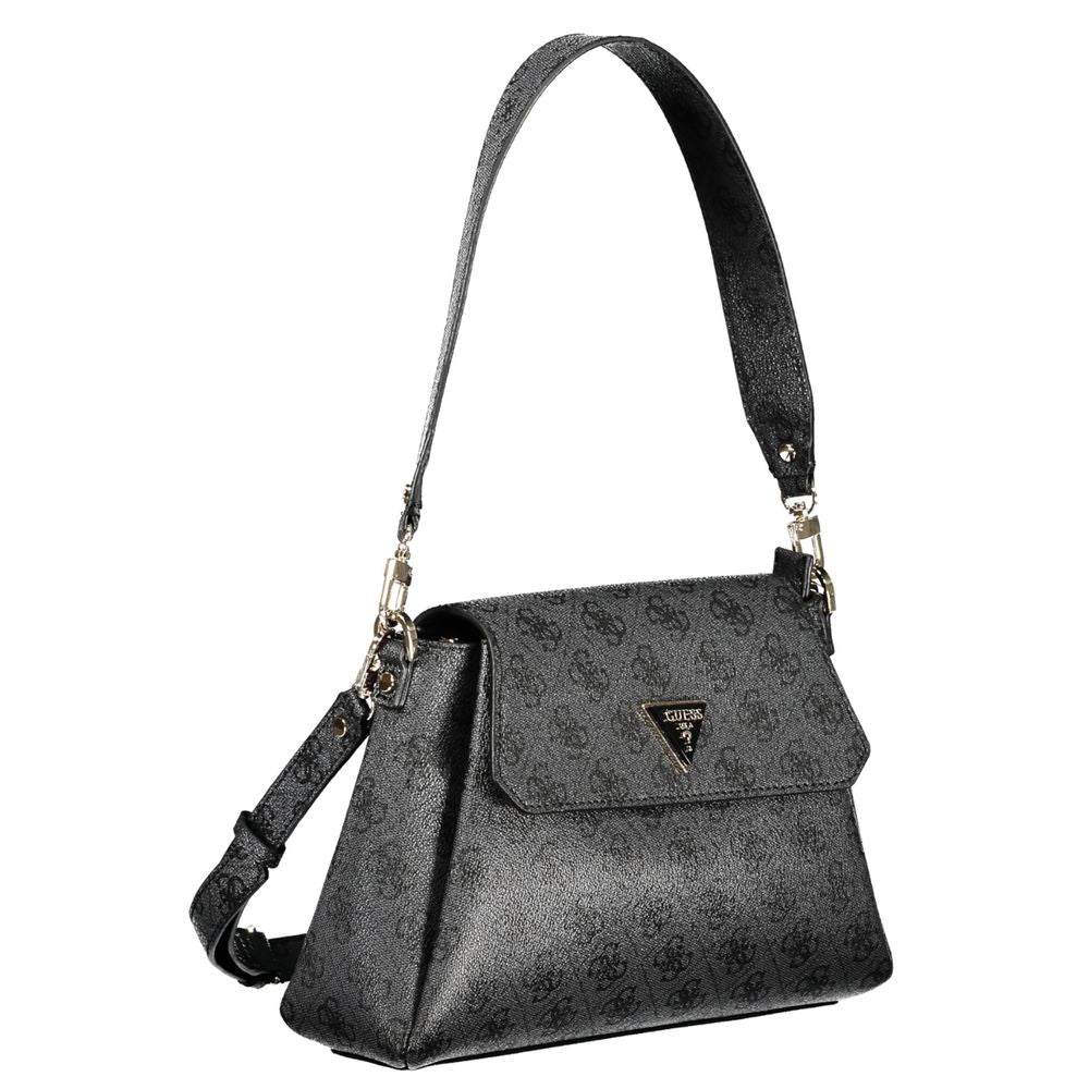 Guess Jeans Schwarze Polyethylen-Handtasche