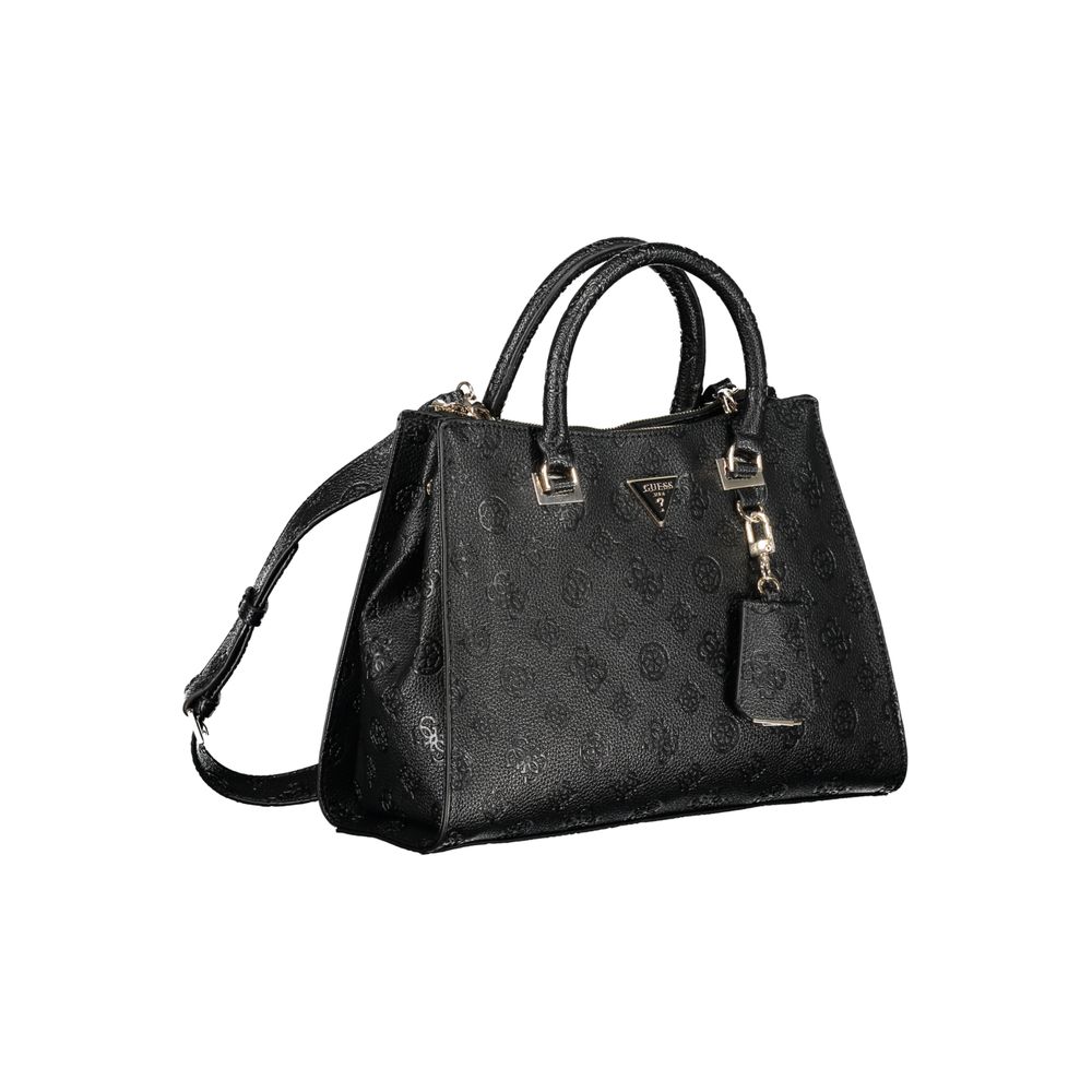 Guess Jeans Schwarze Polyethylen-Handtasche