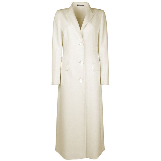 Made in Italy Jackets &amp; Coats in white virgin wool