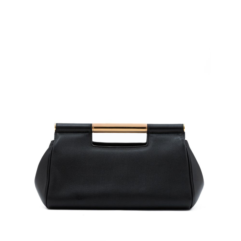 Dolce & Gabbana Schwarze Lederhandtasche