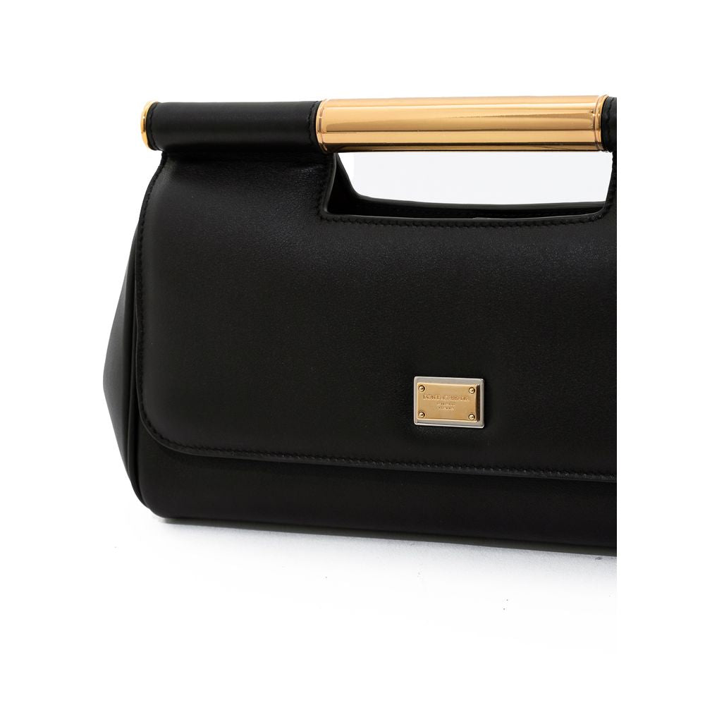 Dolce & Gabbana Schwarze Lederhandtasche