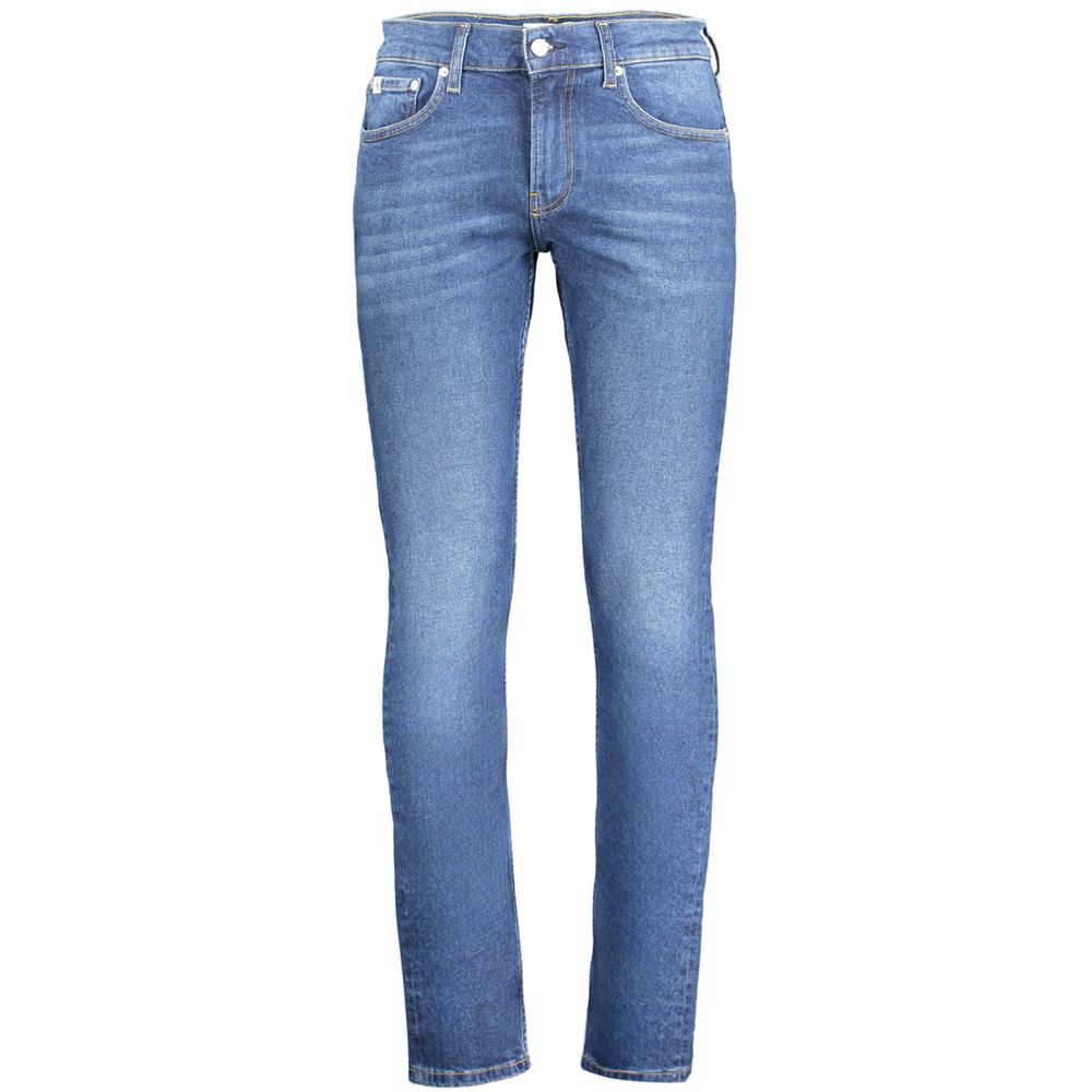 Calvin Klein Blue Cotton Jeans &amp; Pants