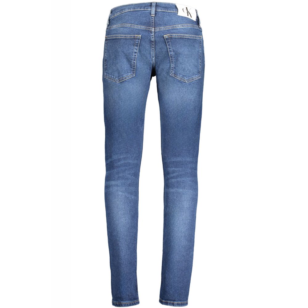 Calvin Klein Blue Cotton Jeans &amp; Pants