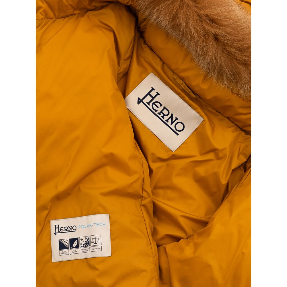 Herno Yellow Polyamide Jackets &amp; Coats