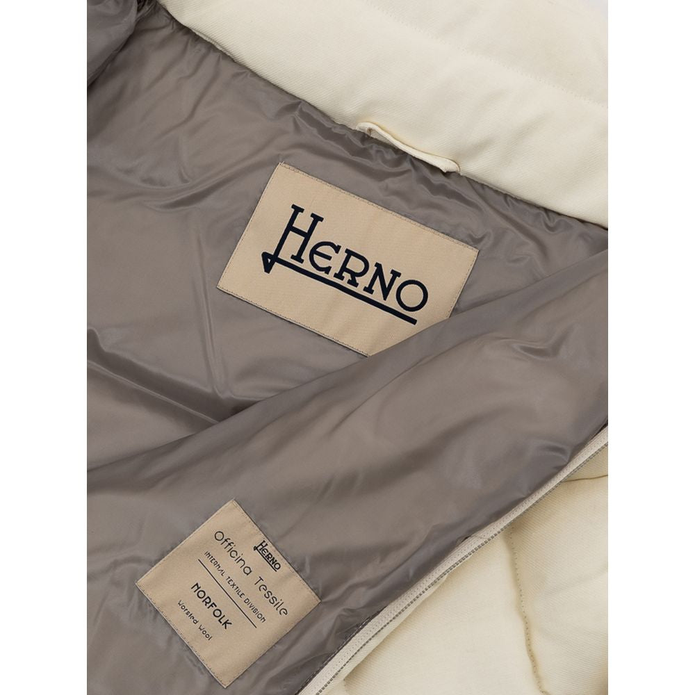 Herno White Viscose Jackets &amp; Coats