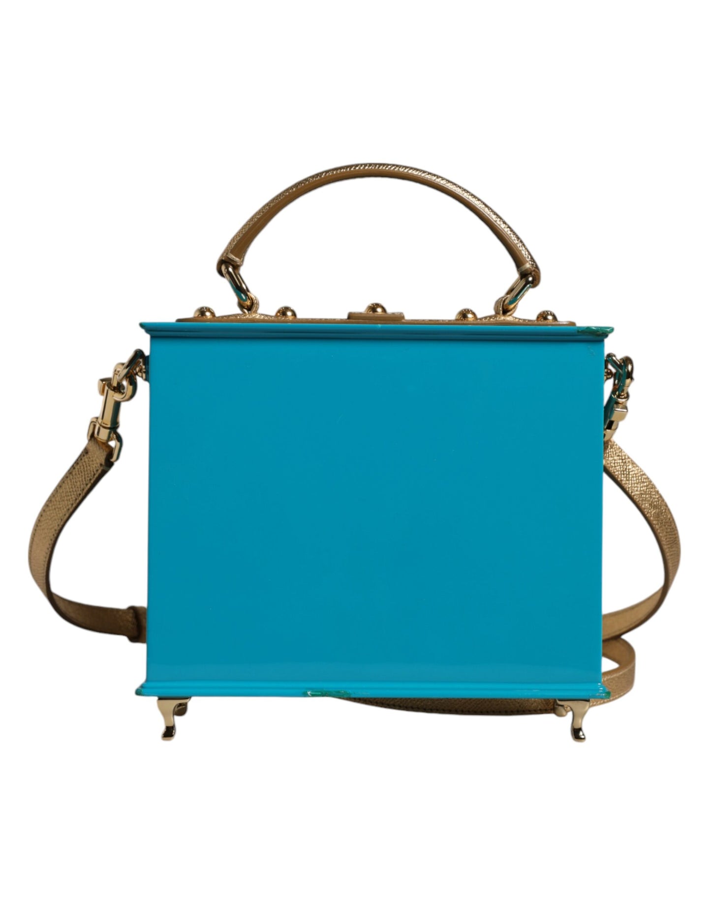 Dolce &amp; Gabbana Multicolor Wood Leather Clutch Shoulder Bag