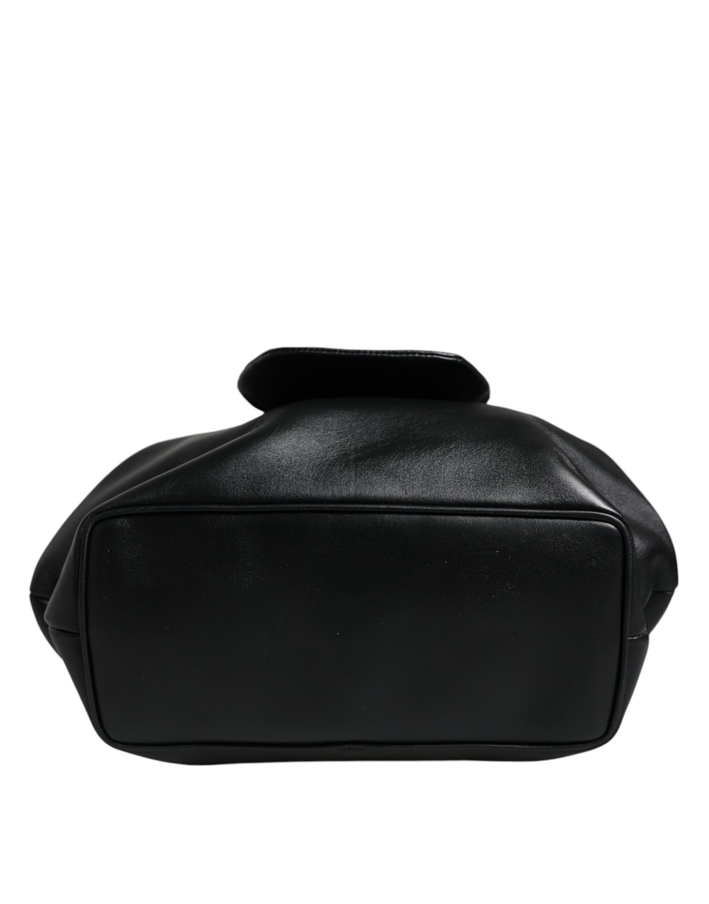 Dolce &amp; Gabbana Black Calfskin Leather Shoulder Clutch Bag