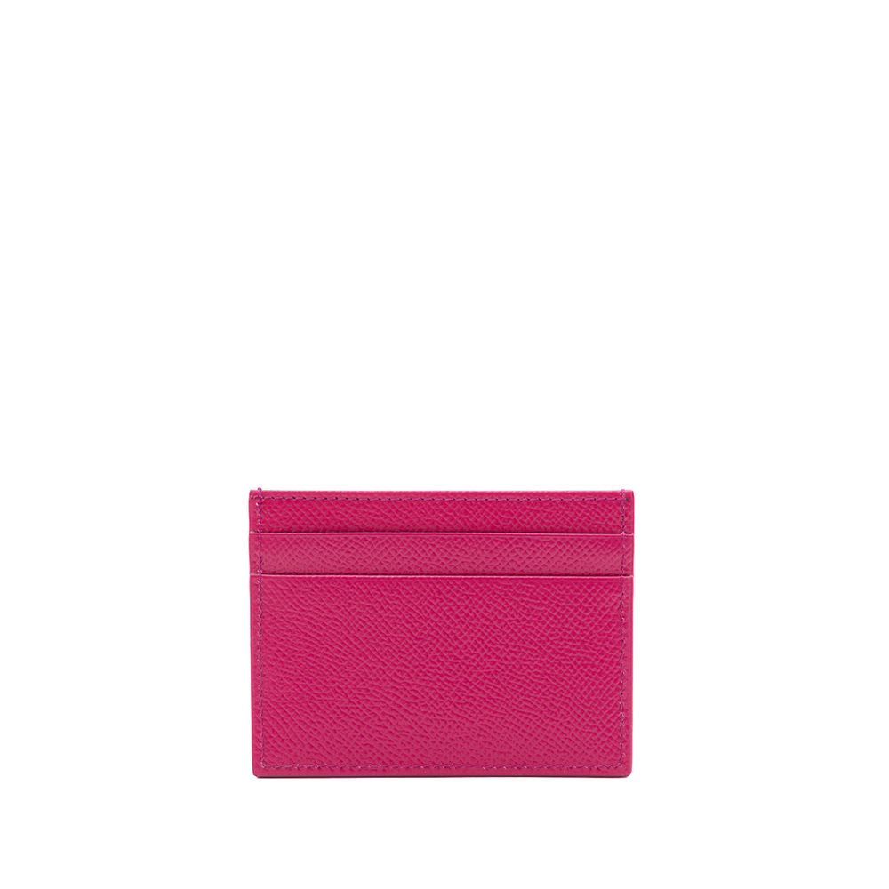 Dolce & Gabbana Fuchsia Leder Geldbörse