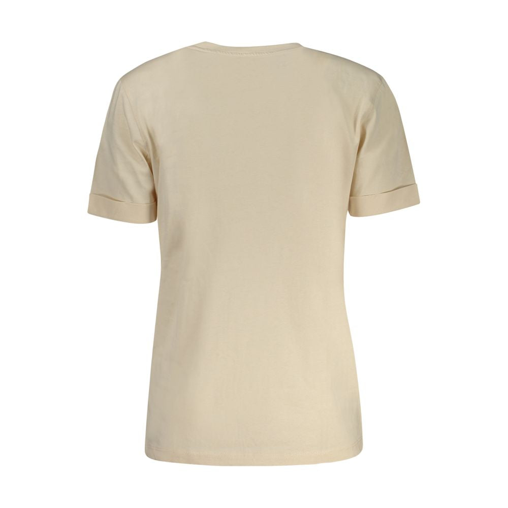 Guess Jeans Beige Cotton Tops &amp; T-Shirt