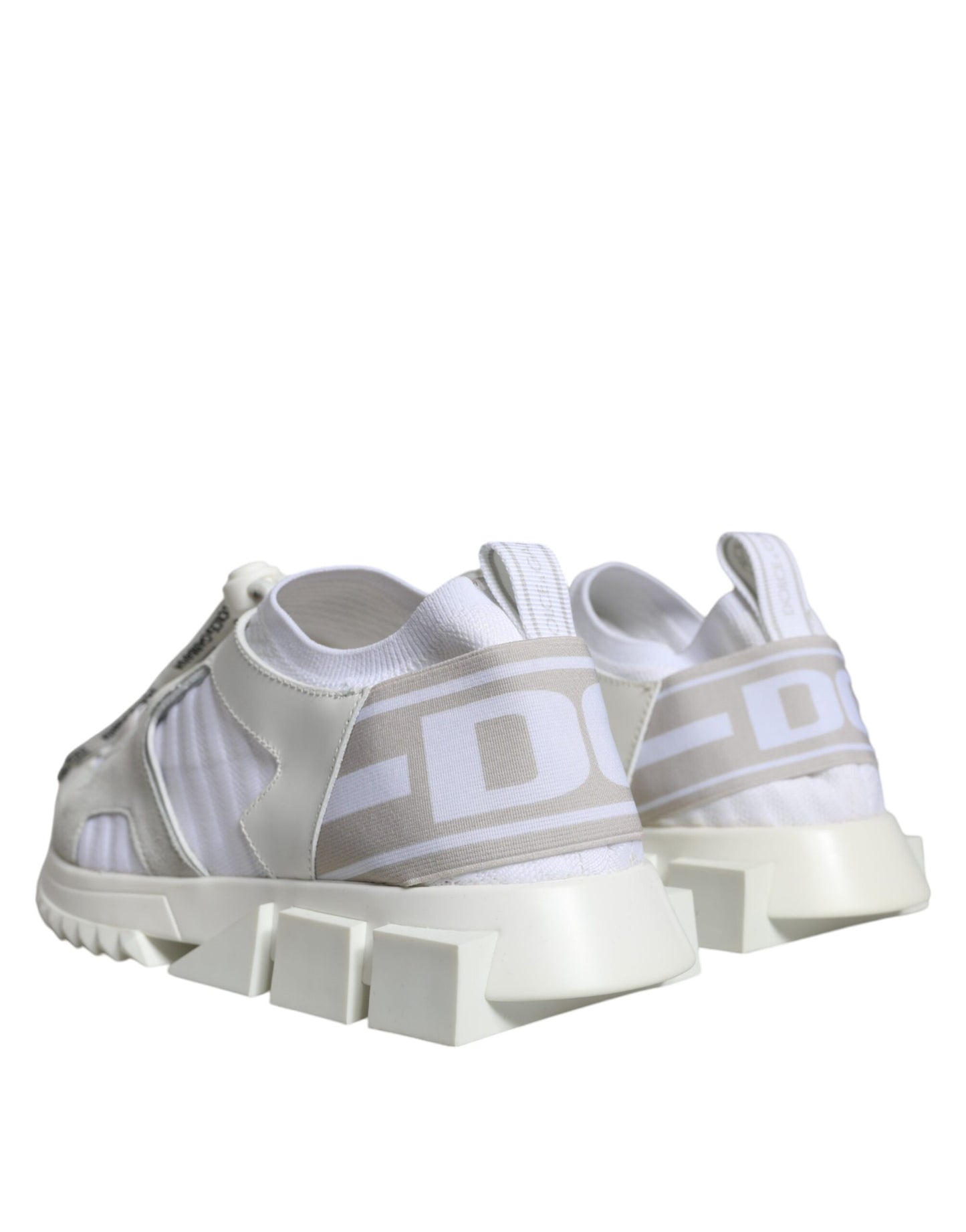 Dolce &amp; Gabbana White Mesh Sorrento Trekking Sneakers Shoes