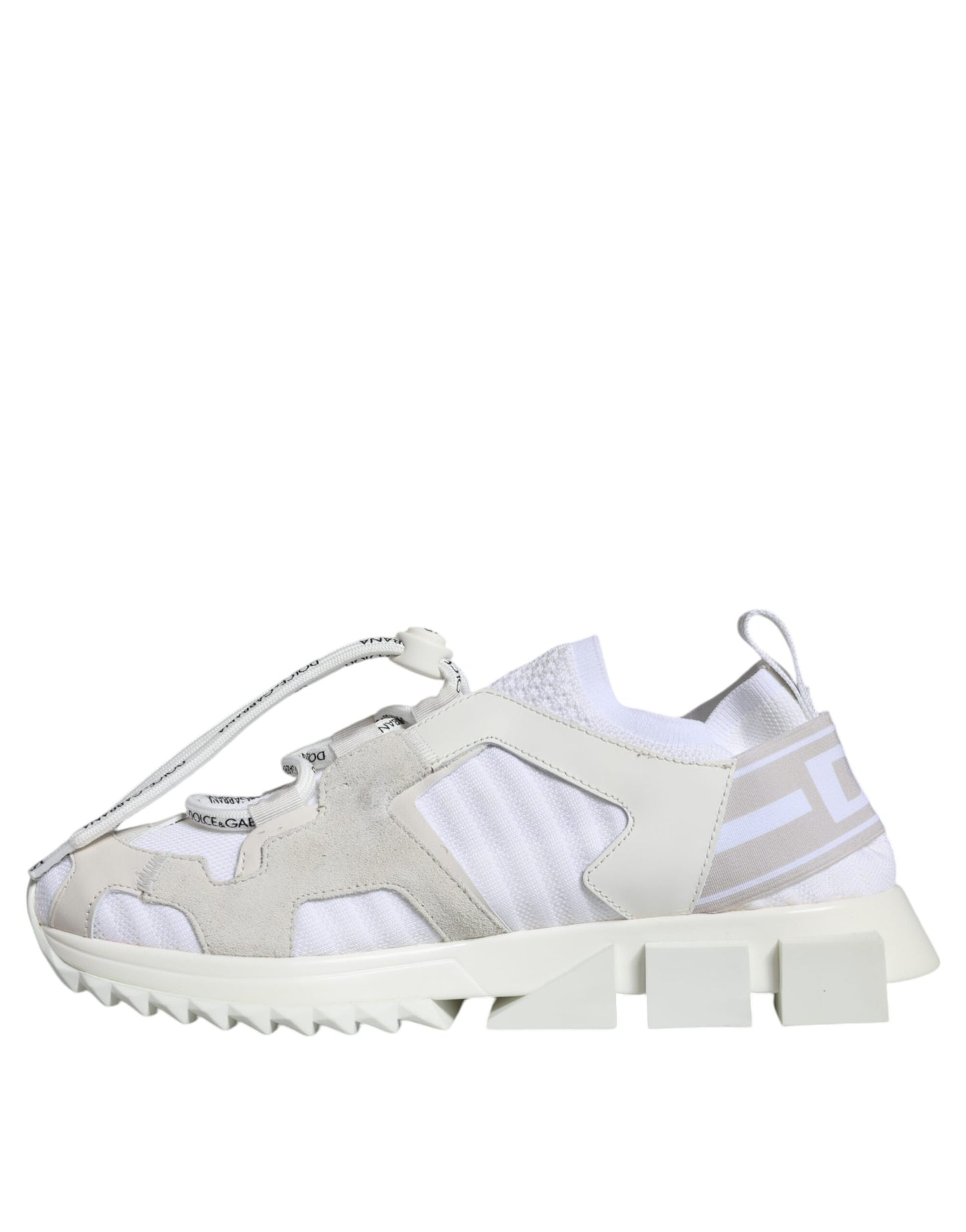 Dolce &amp; Gabbana White Mesh Sorrento Trekking Sneakers Shoes