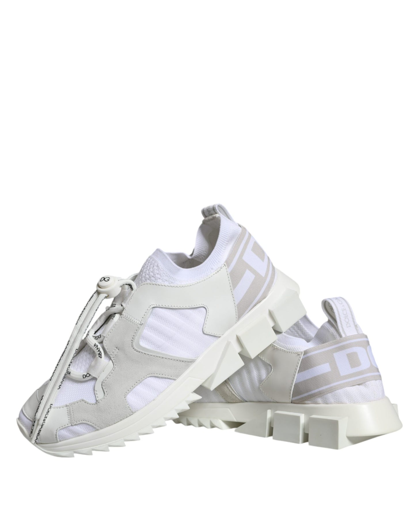 Dolce &amp; Gabbana White Mesh Sorrento Trekking Sneakers Shoes