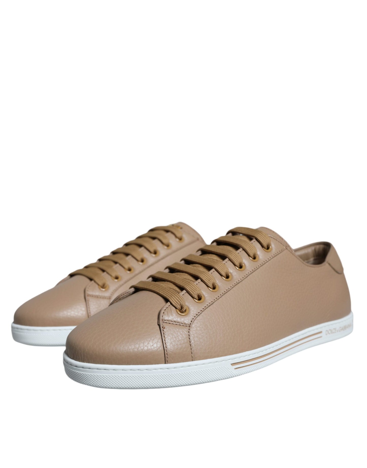 Dolce &amp; Gabbana Brown Low Top Men Saint Tropez Sneakers Shoes