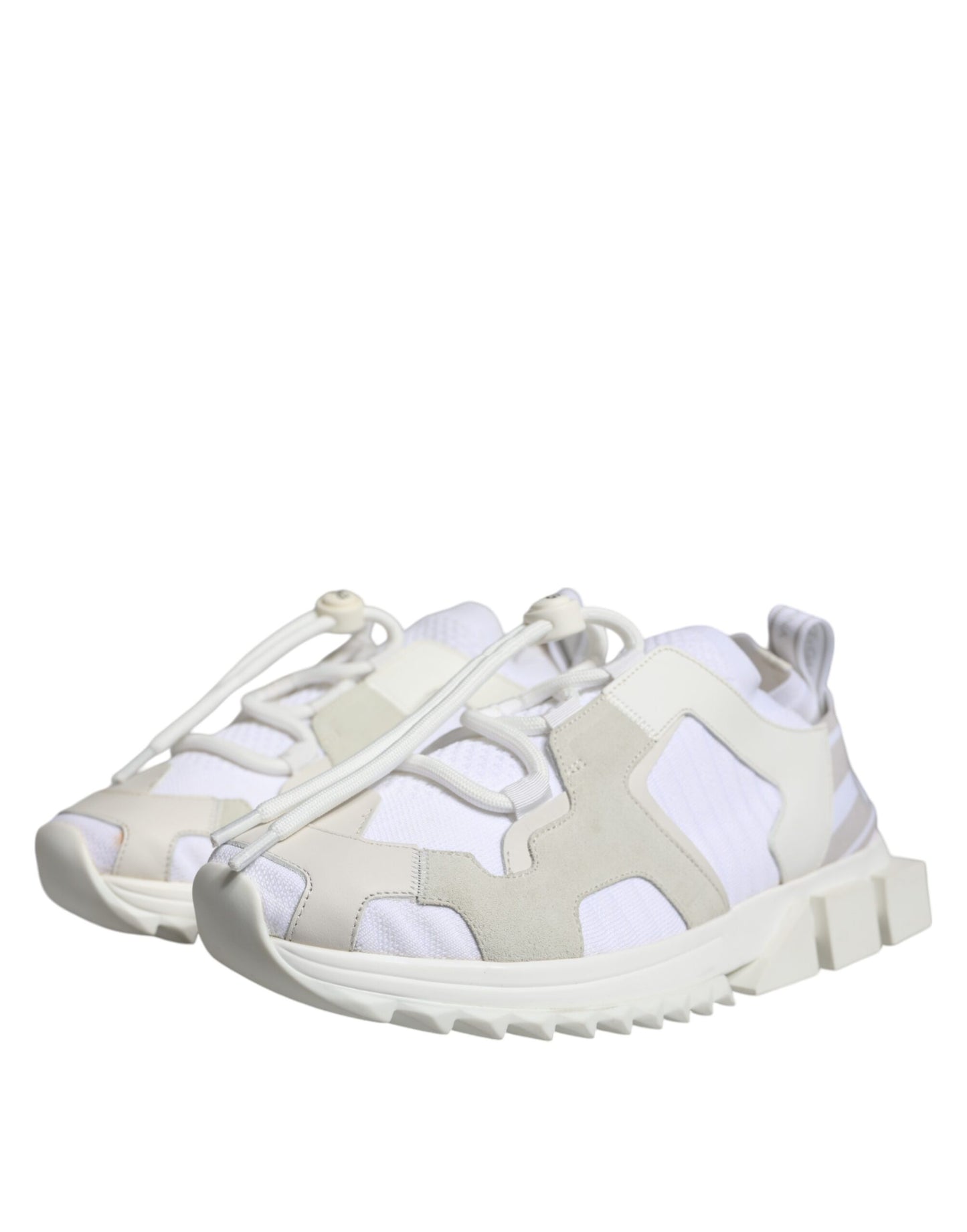 Dolce &amp; Gabbana White Mesh Sorrento Trekking Sneakers Shoes