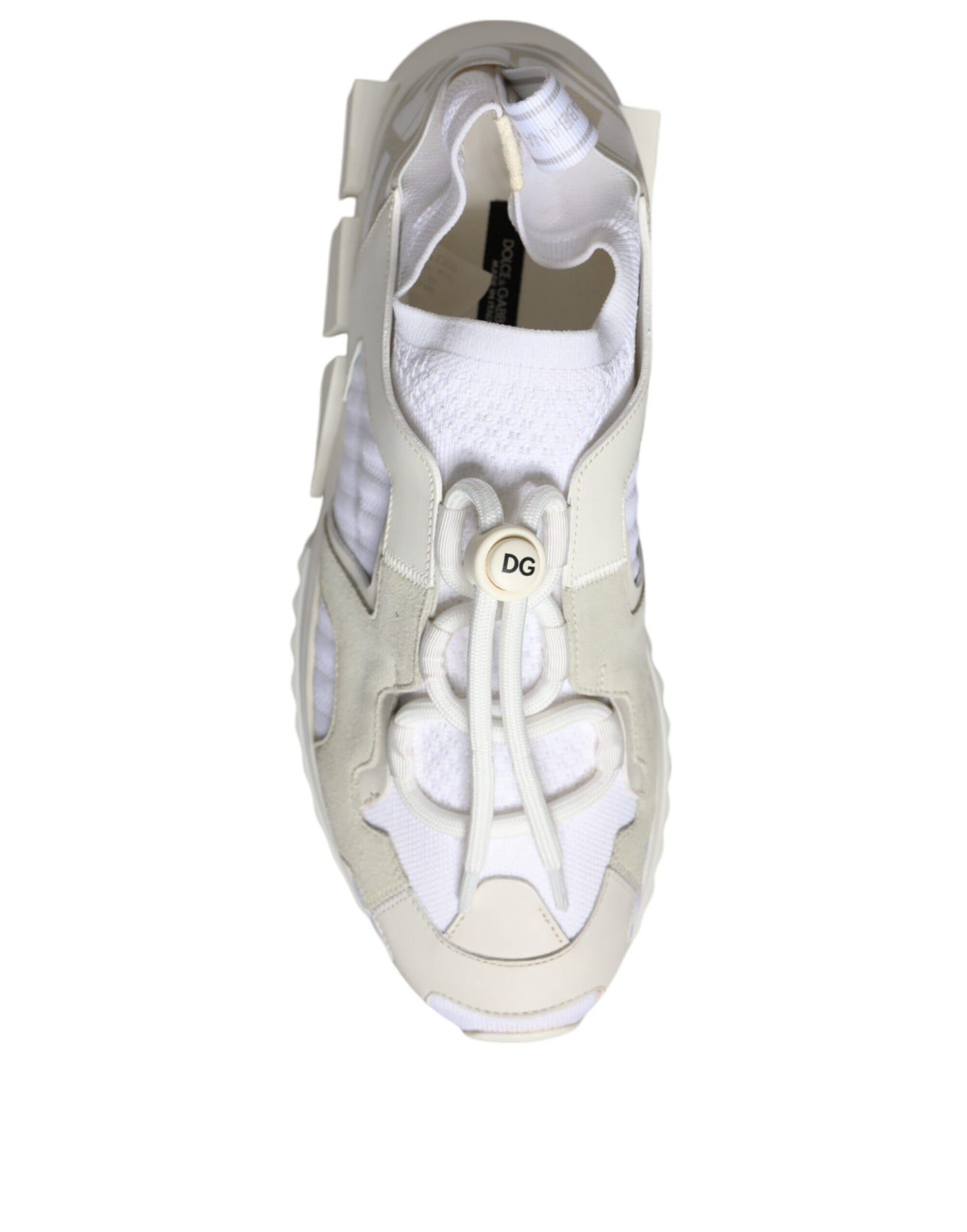 Dolce &amp; Gabbana White Mesh Sorrento Trekking Sneakers Shoes