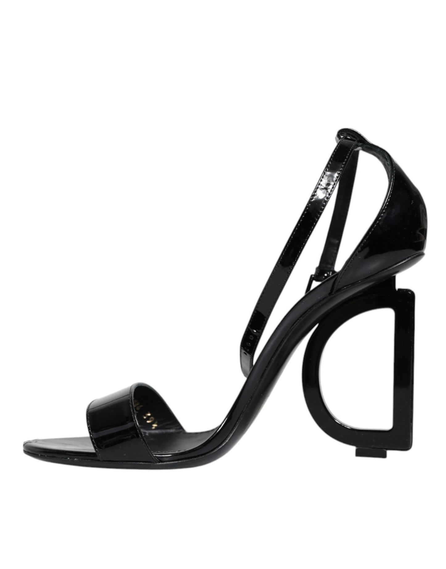 Dolce &amp; Gabbana Black KEIRA Heels Ankle Strap Sandals Shoes