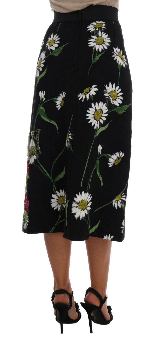 Dolce &amp; Gabbana Embellished A-line midi skirt