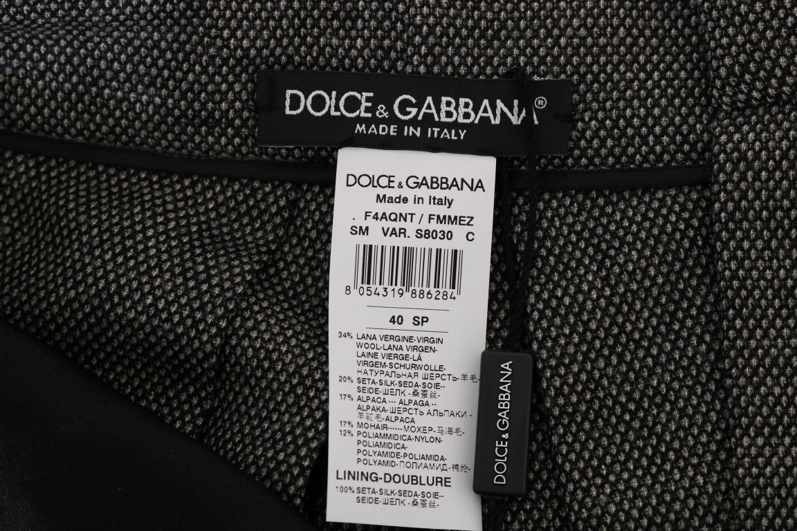 Dolce & Gabbana Schicke Mini-Shorts aus Wolle mit hoher Taille