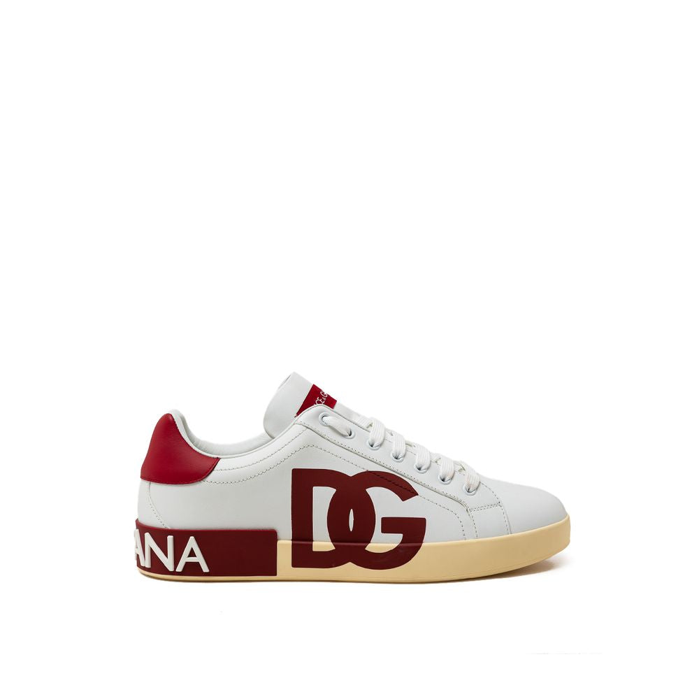 Dolce & Gabbana Weißes Leder Sneaker