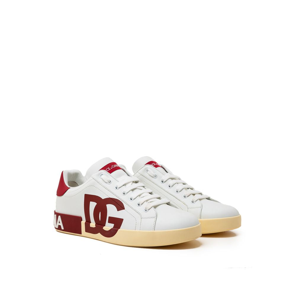 Dolce & Gabbana Weißes Leder Sneaker