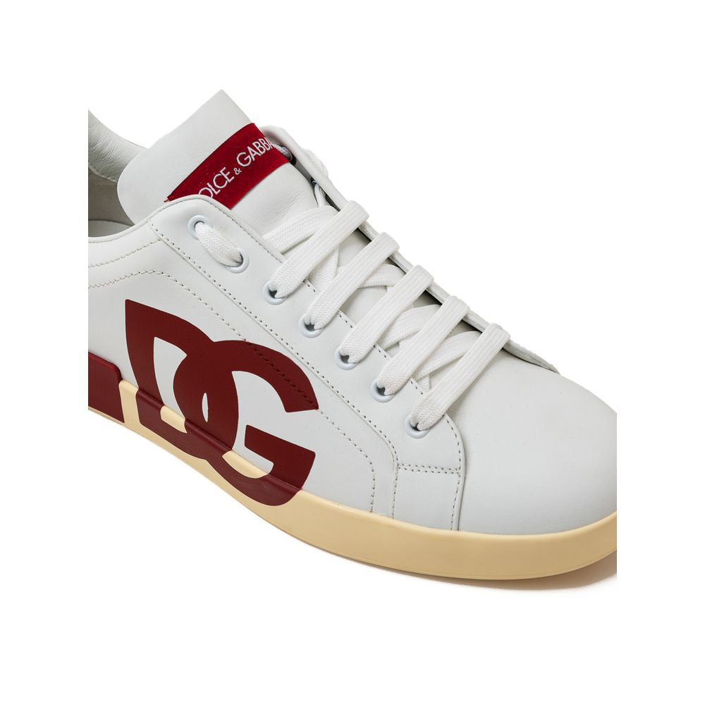 Dolce & Gabbana Weißes Leder Sneaker