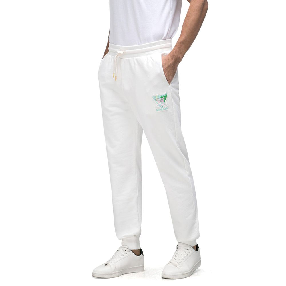 Casablanca White Cotton Jeans &amp; Pants