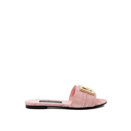 Dolce &amp; Gabbana pink leather sandal