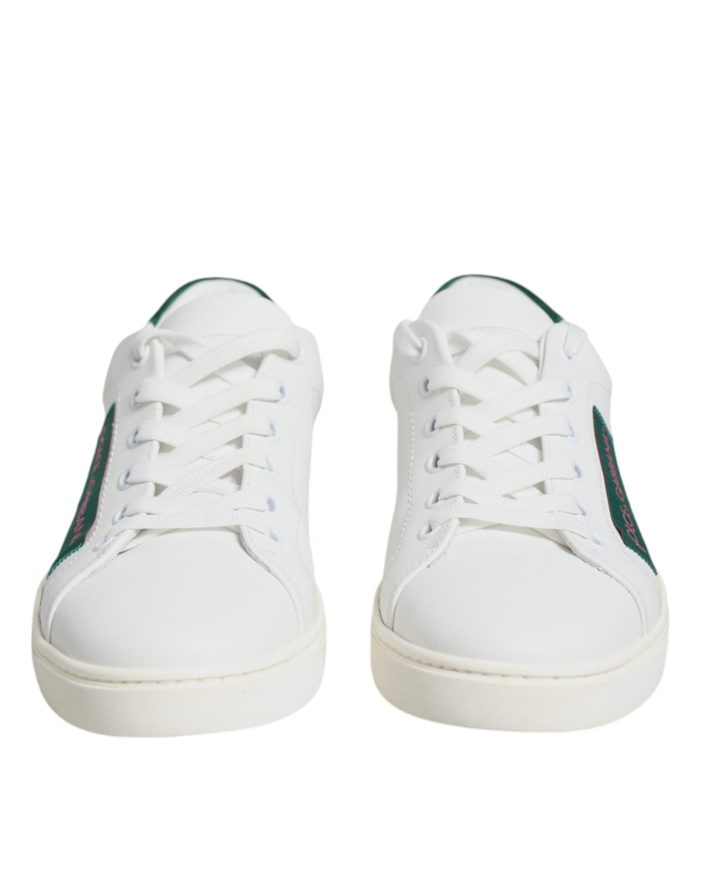 Dolce &amp; Gabbana White London Calf Leather Sneakers Shoes