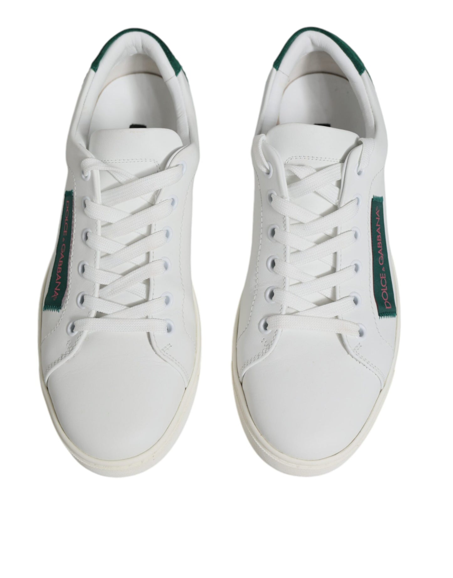 Dolce &amp; Gabbana White London Calf Leather Sneakers Shoes