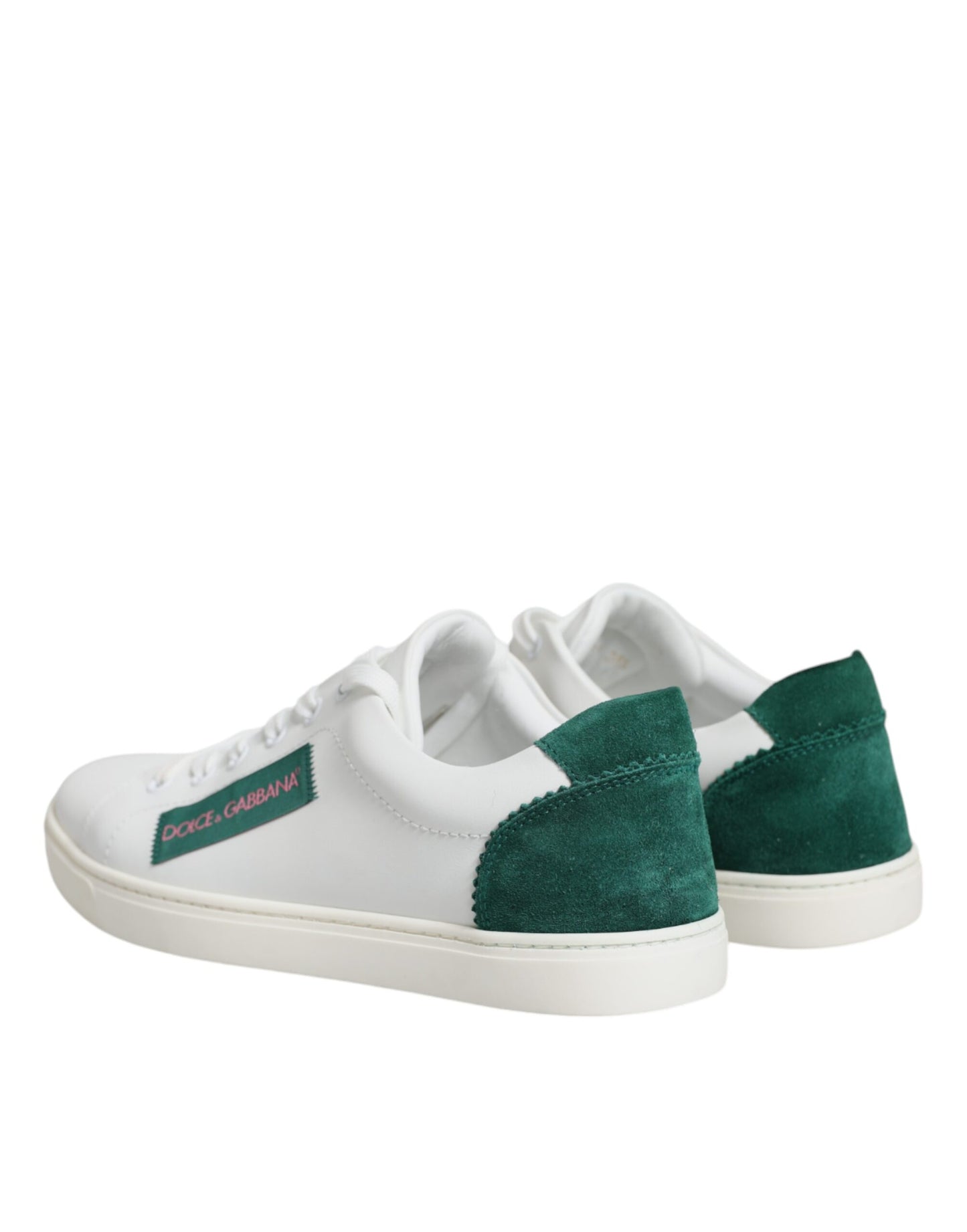 Dolce &amp; Gabbana White London Calf Leather Sneakers Shoes