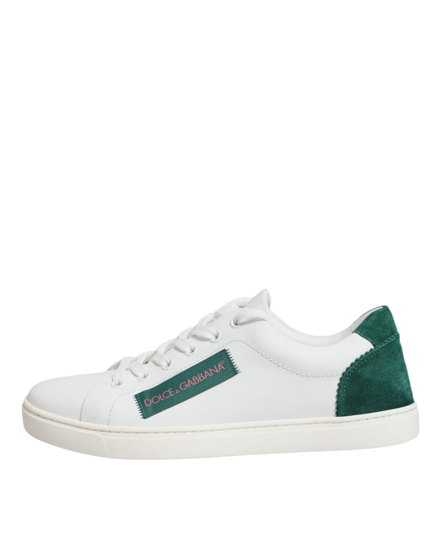 Dolce &amp; Gabbana White London Calf Leather Sneakers Shoes