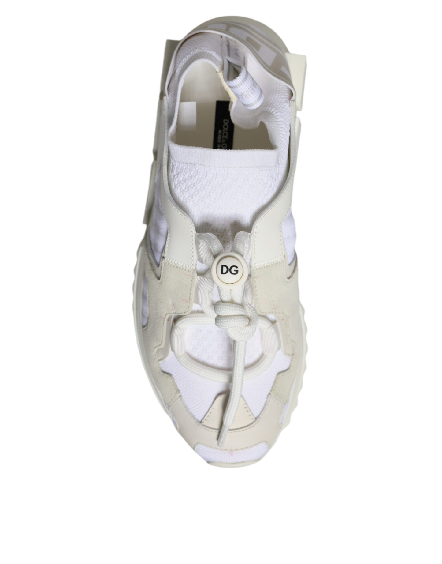 Dolce &amp; Gabbana White Mesh Sorrento Trekking Sneakers Shoes