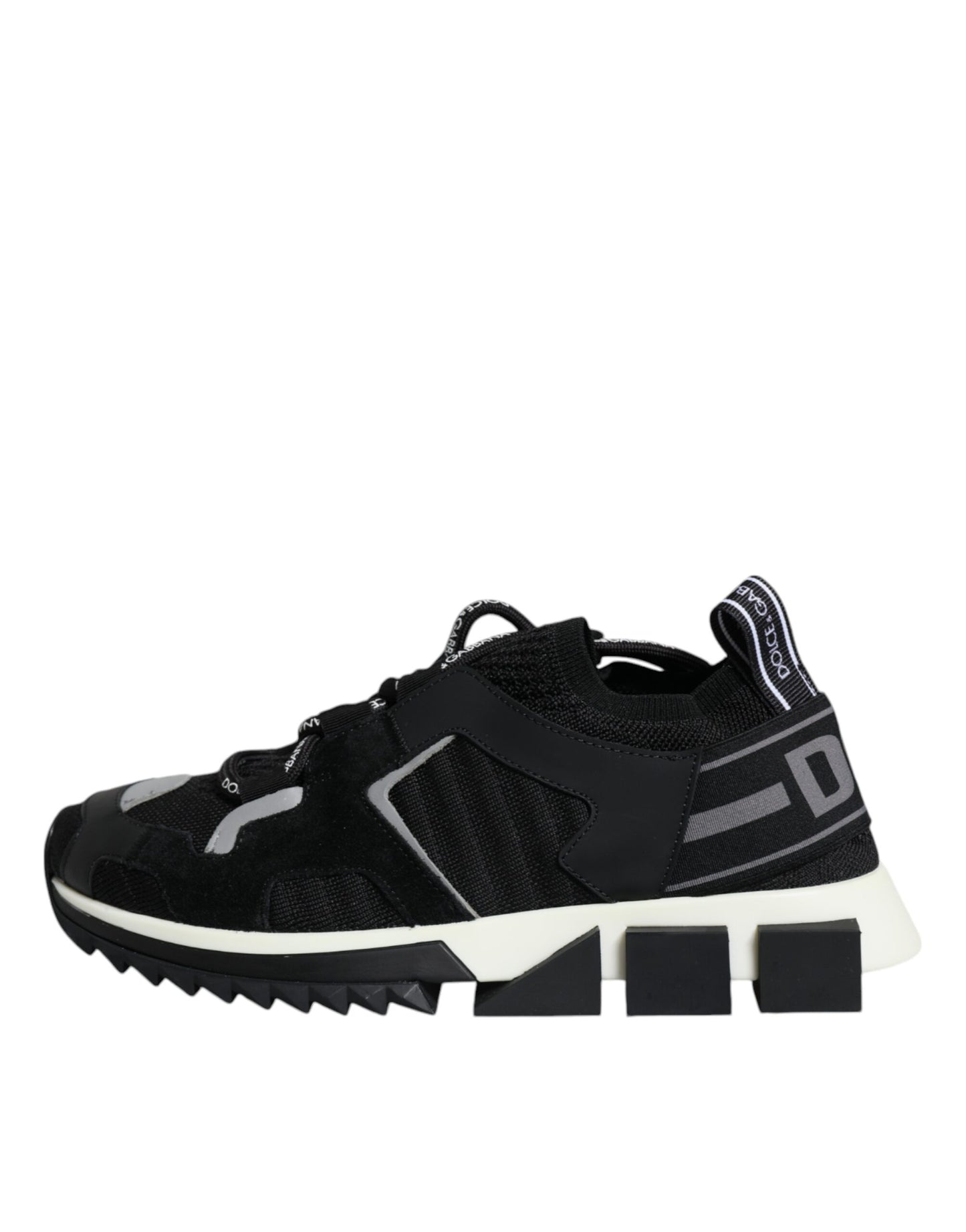 Dolce &amp; Gabbana Black Mesh Sorrento Trekking Sneakers Shoes