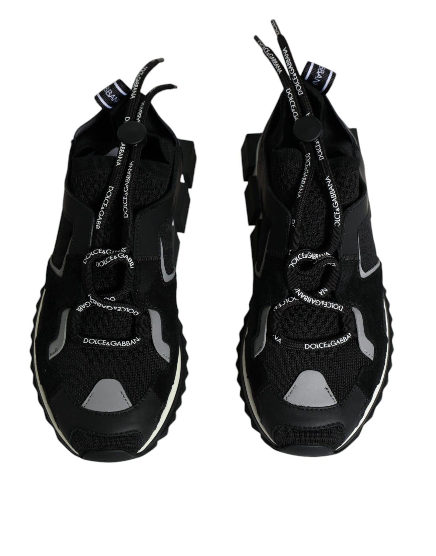 Dolce &amp; Gabbana Black Mesh Sorrento Trekking Sneakers Shoes