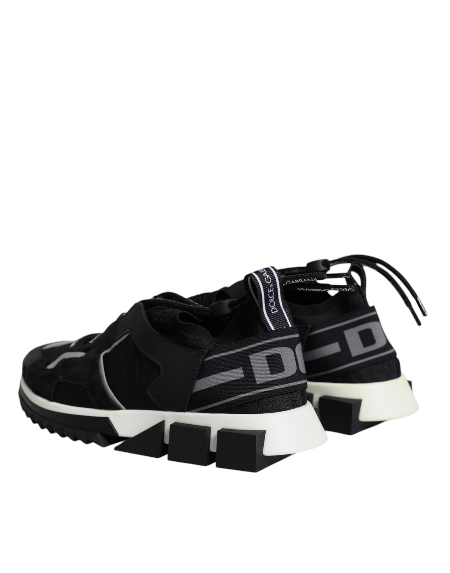 Dolce &amp; Gabbana Black Mesh Sorrento Trekking Sneakers Shoes