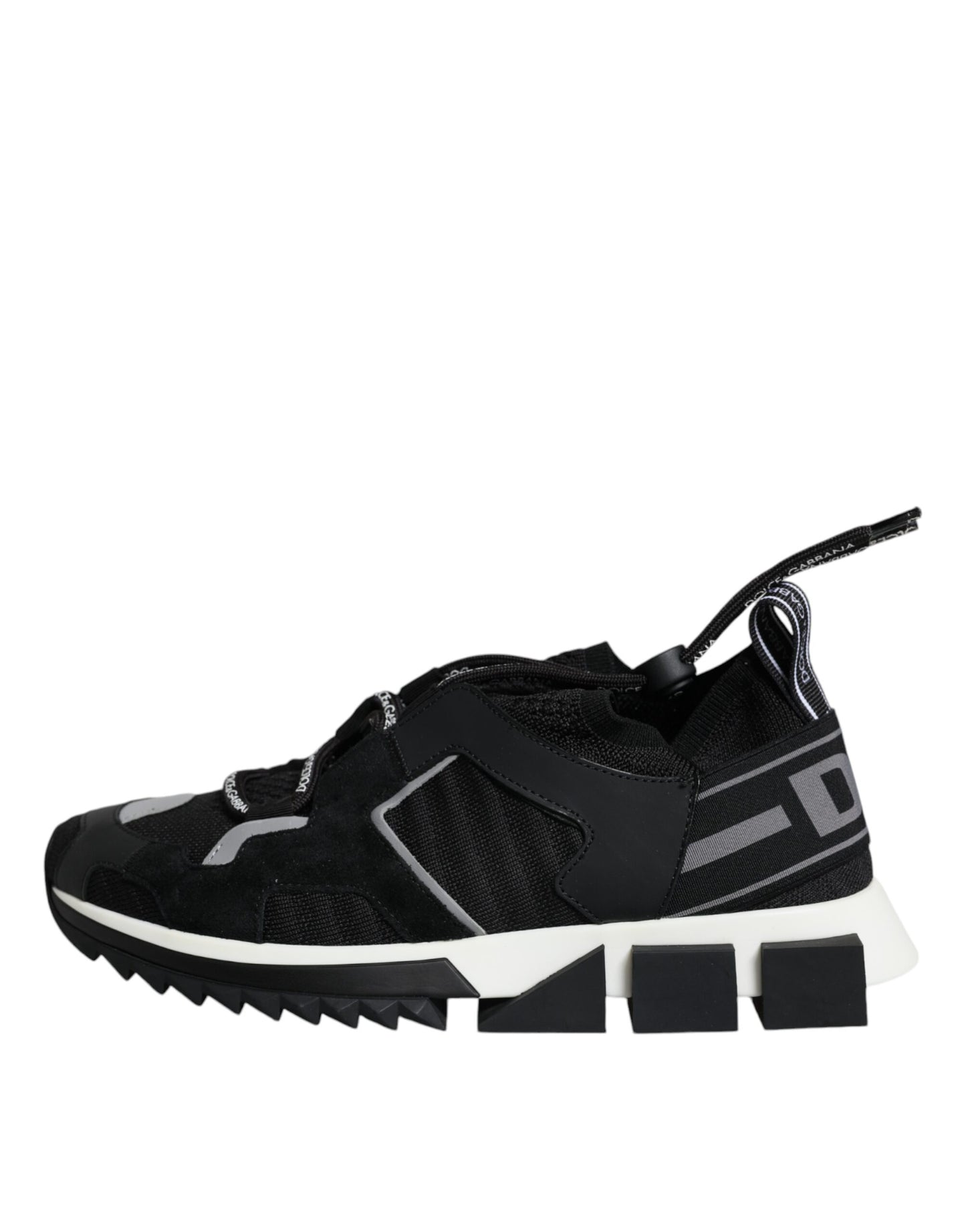 Dolce &amp; Gabbana Black Mesh Sorrento Trekking Sneakers Shoes