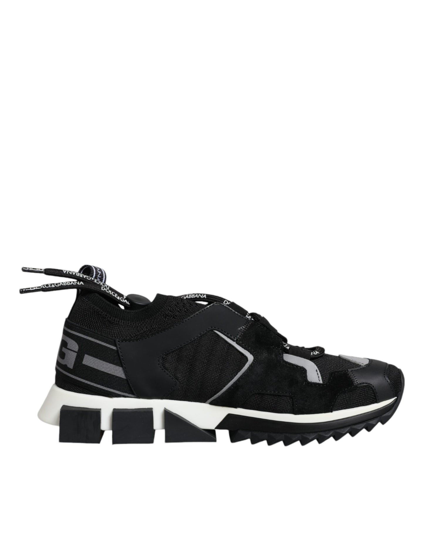 Dolce &amp; Gabbana Black Mesh Sorrento Trekking Sneakers Shoes