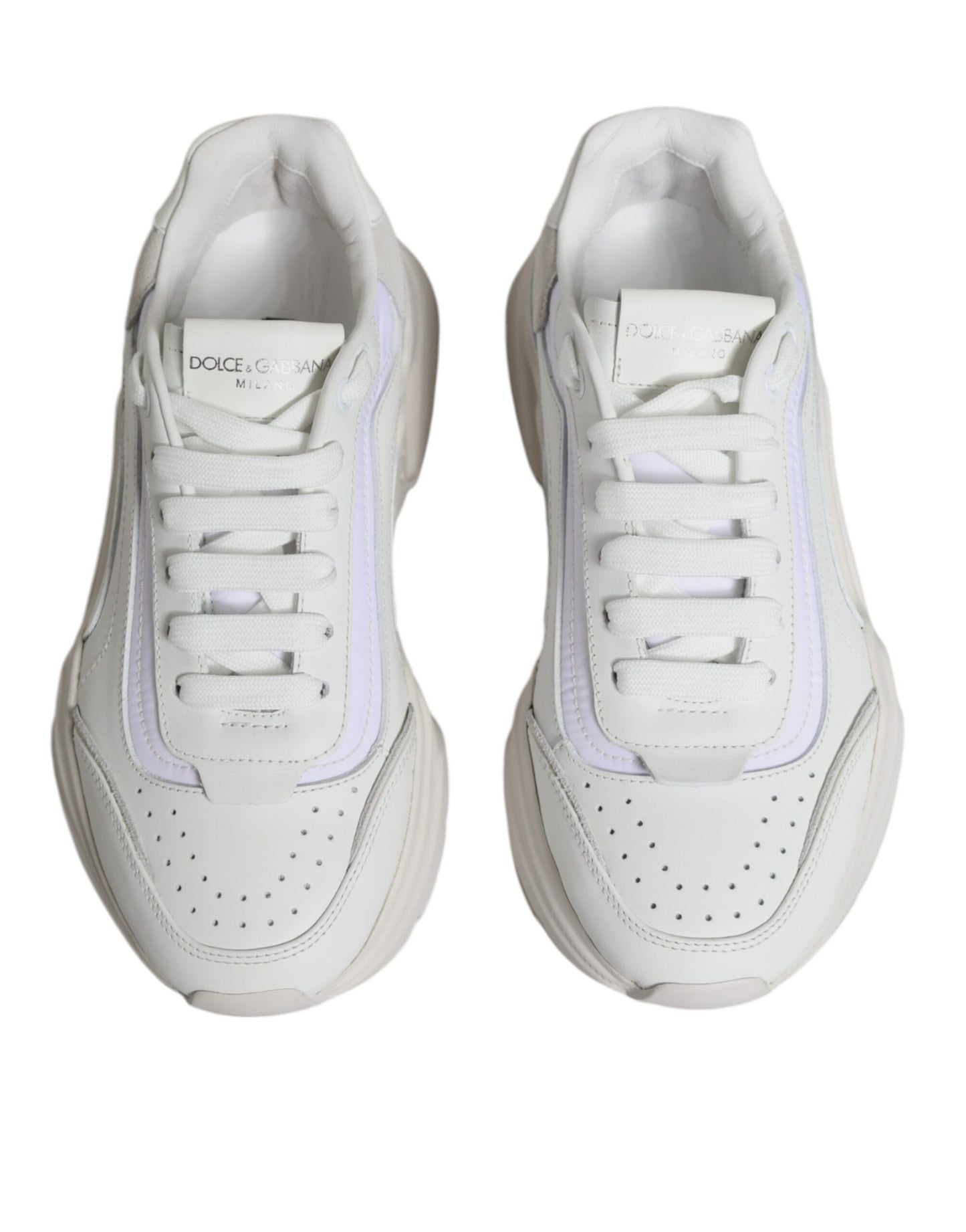 Dolce &amp; Gabbana White Daymaster Low Top Sneakers Shoes