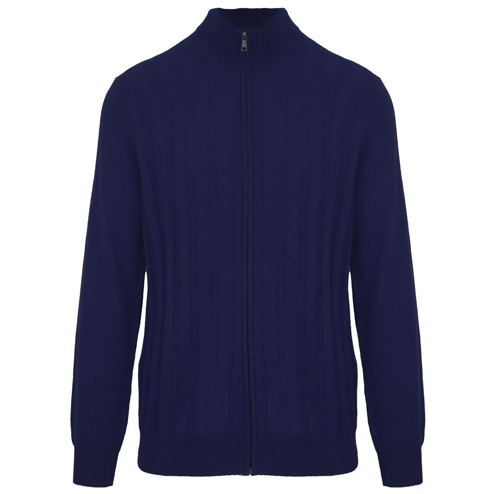 Malo Blauer Pullover aus Wolle