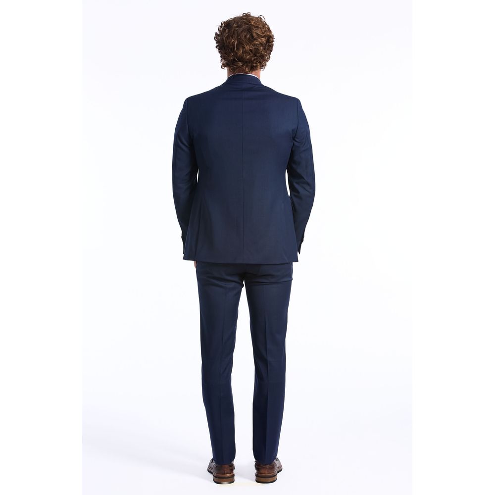 Baldinini Trend Blue Wool Suit