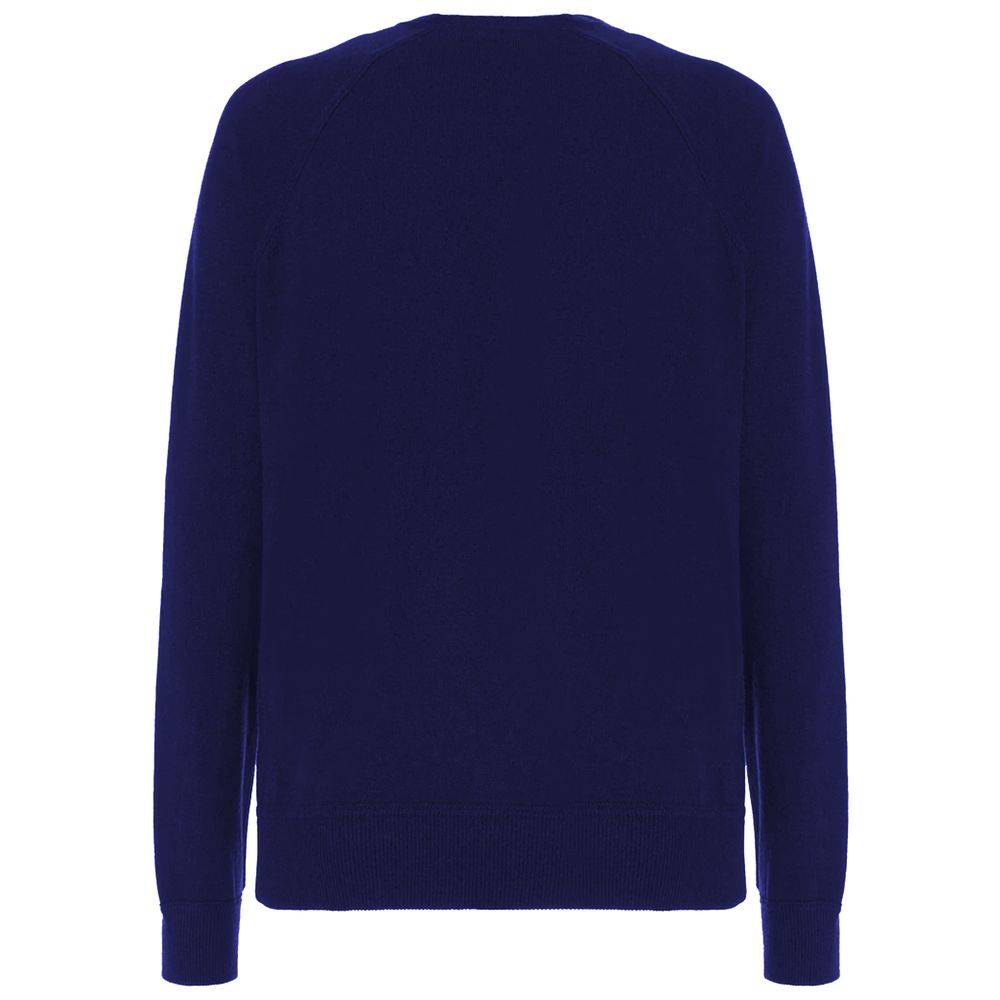 Malo Blauer Rollkragenpullover aus Wolle für Männer