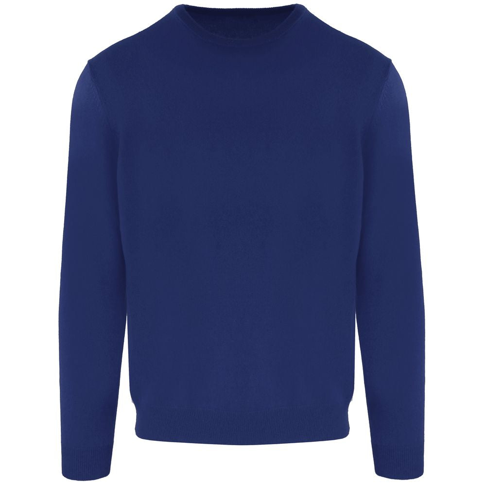 Malo Blauer Pullover aus Wolle