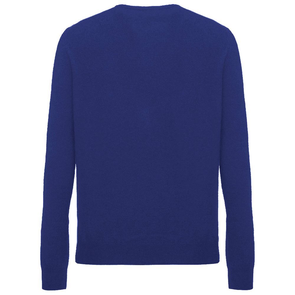 Malo Blauer Pullover aus Wolle