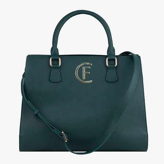 CRISTINAEFFE Grüne Kunstleder Crossbody Tasche