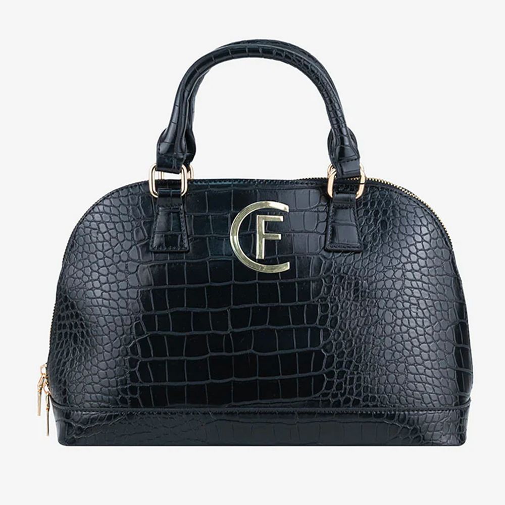 CRISTINAEFFE Black faux leather handbag