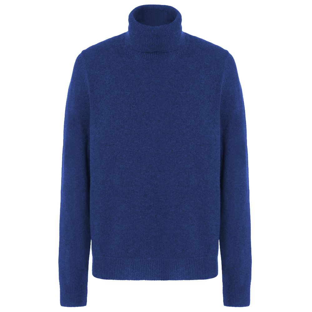 Malo Blauer Pullover aus Wolle