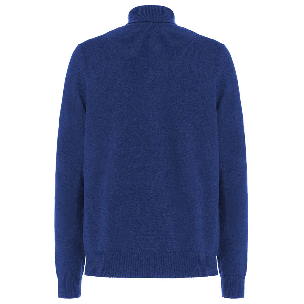 Malo Blauer Pullover aus Wolle