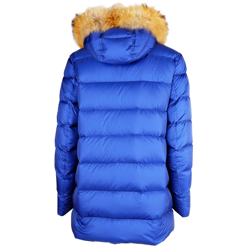 Add Blaue Nylonjacke